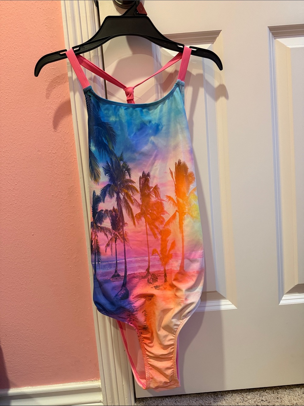 Hurley Tropical Sunset One-Piece Swimsuit - Girls Multi-Color 14-16